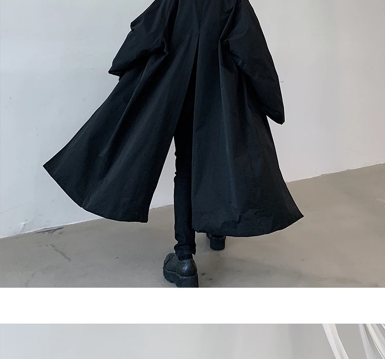 Для мужчин свободные Повседневное длинные Куртка-кардиган мужской Для женщин Винтаж Япония уличная Тренч ветровки пальто