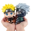 9cm Anime Naruto Figure Uzumaki Naruto Kakashi Uchiha Sasuke Itachi Cute Toys Q Figurals  Car decoration Model 1
