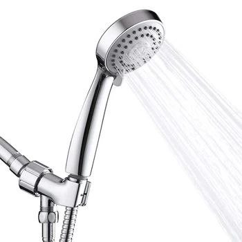 

Shower Head,Handheld Shower Head, 3 Functions High Pressure Rainfall Shower Head Leakproof Filtered Shower Head with Hose and Ad