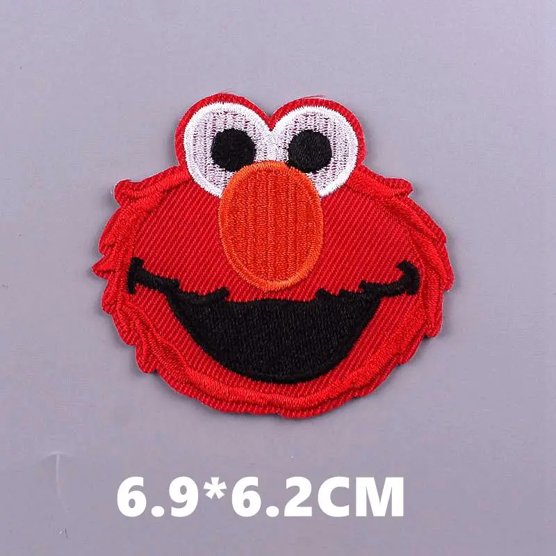 Tailor's Scissors Cute Animals Dinosaur Patch Iron On Embroidered For Clothing Cartoon Anime Patches For Kid Clothes Appliques Stickers T-shirt Cords 