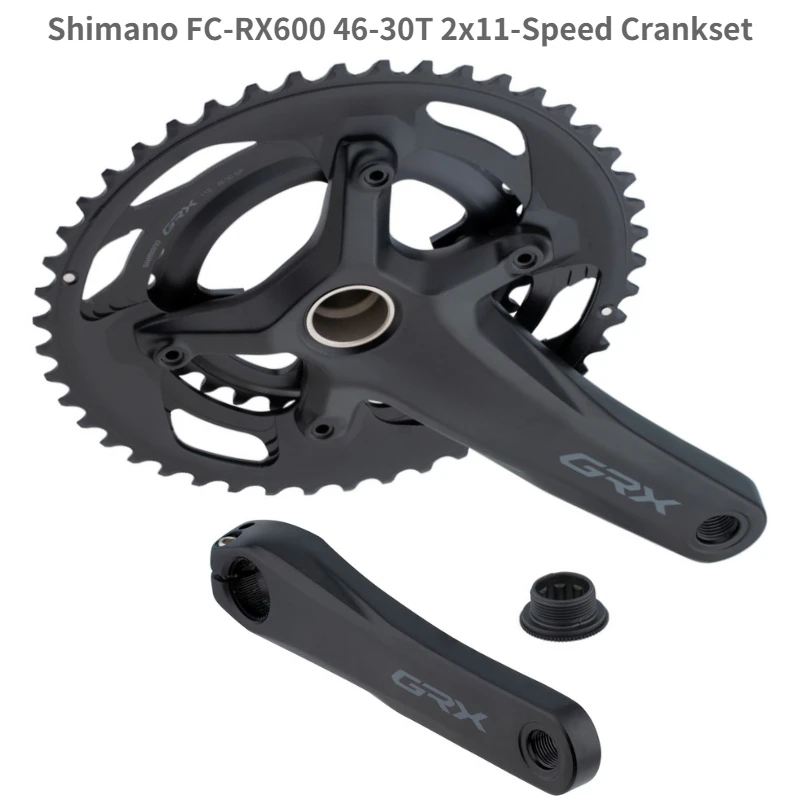 Shimano-ボトムブラケット付きクランクセット,grx fc,rx600,2x11