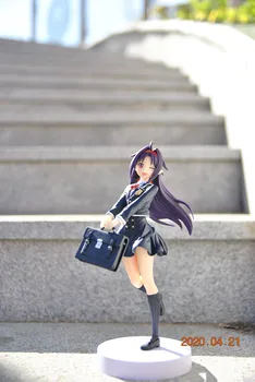 

22cm Japanese Anime Sword Art Online Konno Yuuki Survivor School Uniform Ver. Sexy girl PVC Action Figure Collection Model Toys