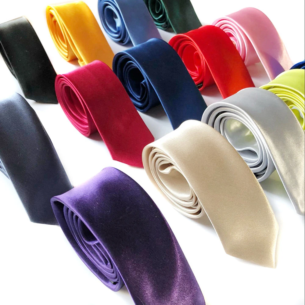 Однотонный галстук-бабочка 6 см, тонкая версия галстуков для мужчин