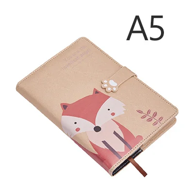 2A A5A6 милый креативный кожаный дневник для школьниц, записные книжки Kawaii, студенческий Еженедельный планировщик персональный органайзер, канцелярские принадлежности, школьный подарок - Цвет: 2A