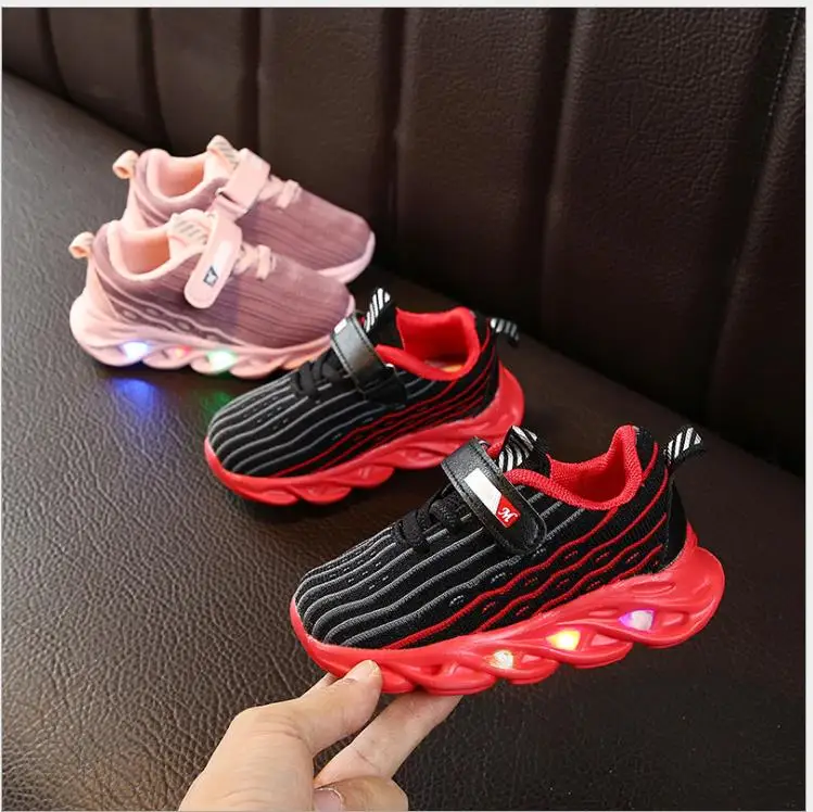 Fly Knit/детская повседневная обувь; кроссовки для бега для девочек; дышащая сетчатая обувь для мальчиков; спортивная обувь; амортизирующая противоскользящая обувь
