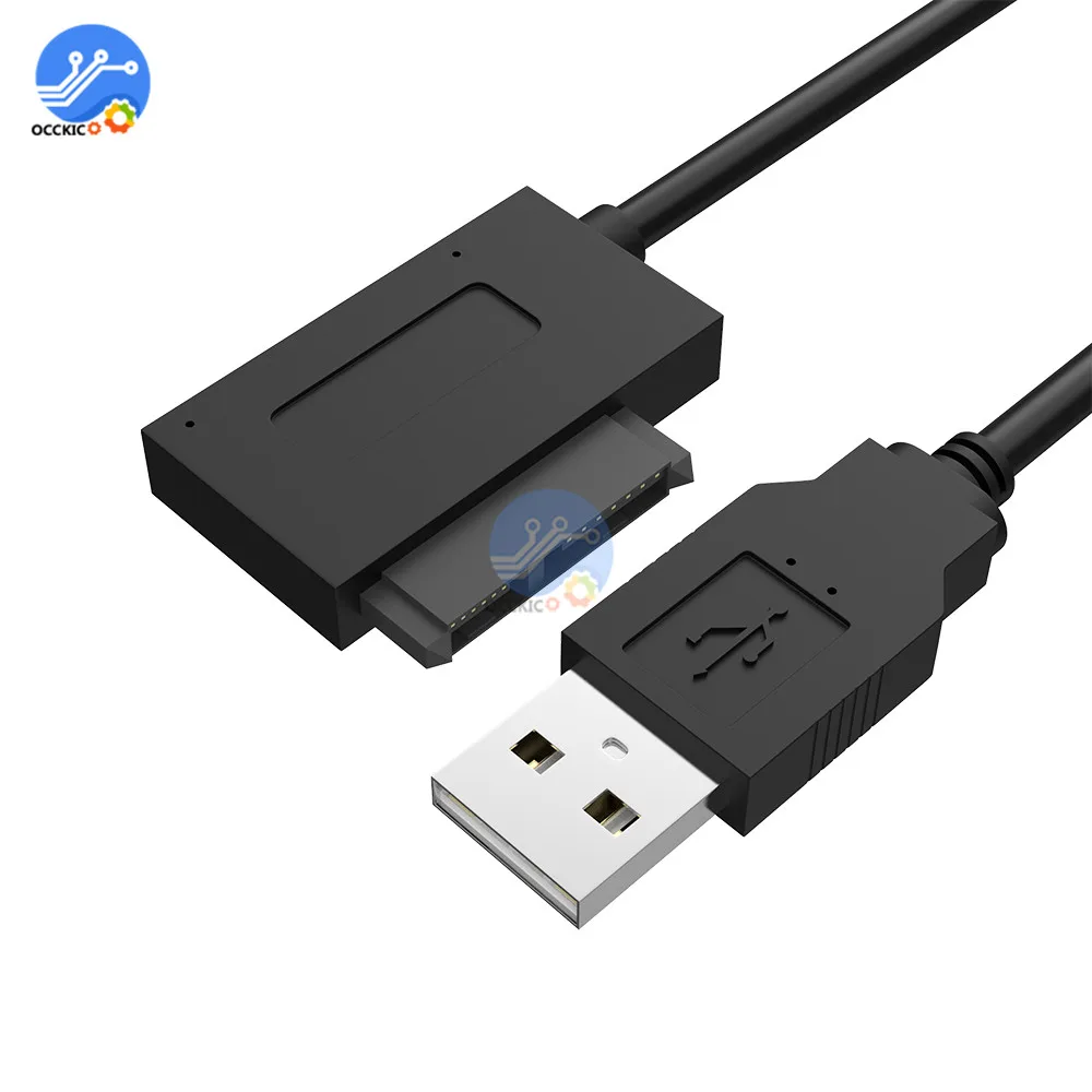 USB 2 0 до 7 + 6 13Pin конвертер для тонкого жесткого диска SATA ноутбука CD/DVD Rom Оптический