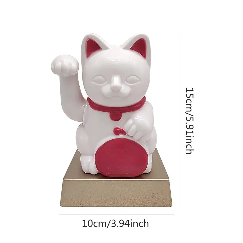 Солнечная Автомобильная кукла Lucky Cat, украшение для интерьера автомобиля, забавный подарок, качающаяся на солнечной батарее кукла, украшение, ABS Танцующая качающаяся голова, автомобильные аксессуары