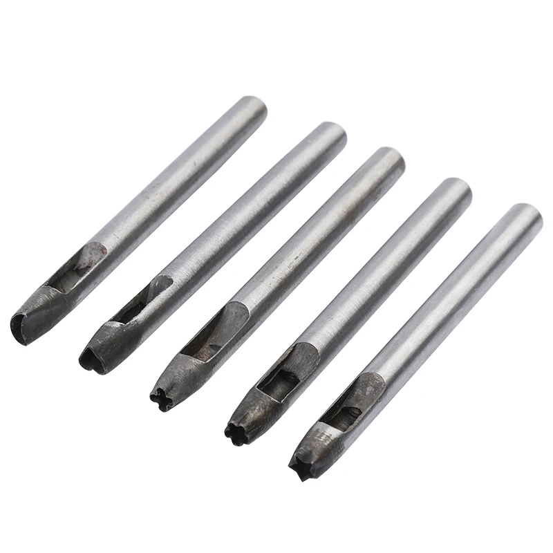 

Nonvor 5Pcs DIY Leather Craft Punching Tools Flower/Star/Heart Shape Pattern Leather Hole Punch for Belt Decoration Hole Making