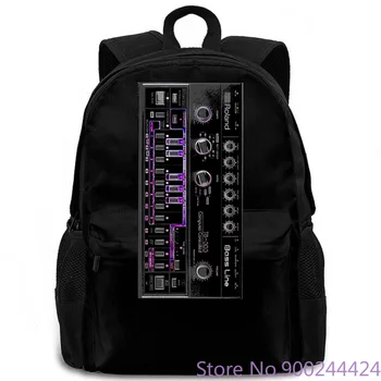

Roland Acid EDM Skool Rave House Music Vintage Synthe r Moog women men backpack laptop travel school adult student