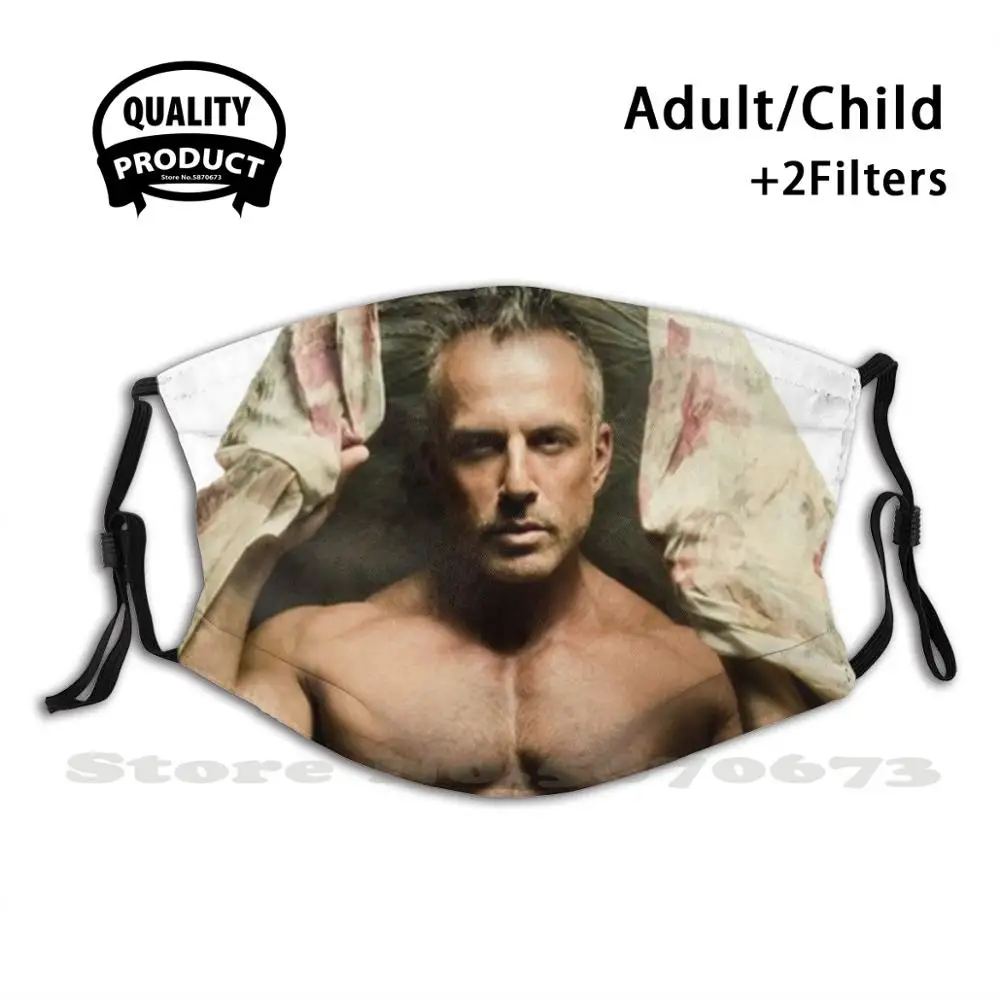 

Under The Curtain Fashion Mouth Masks Filter Adult Kids Face Mask Muscle Boy Bear Gay Sexy Man Hairy Man Muscle Pecs Hard Black