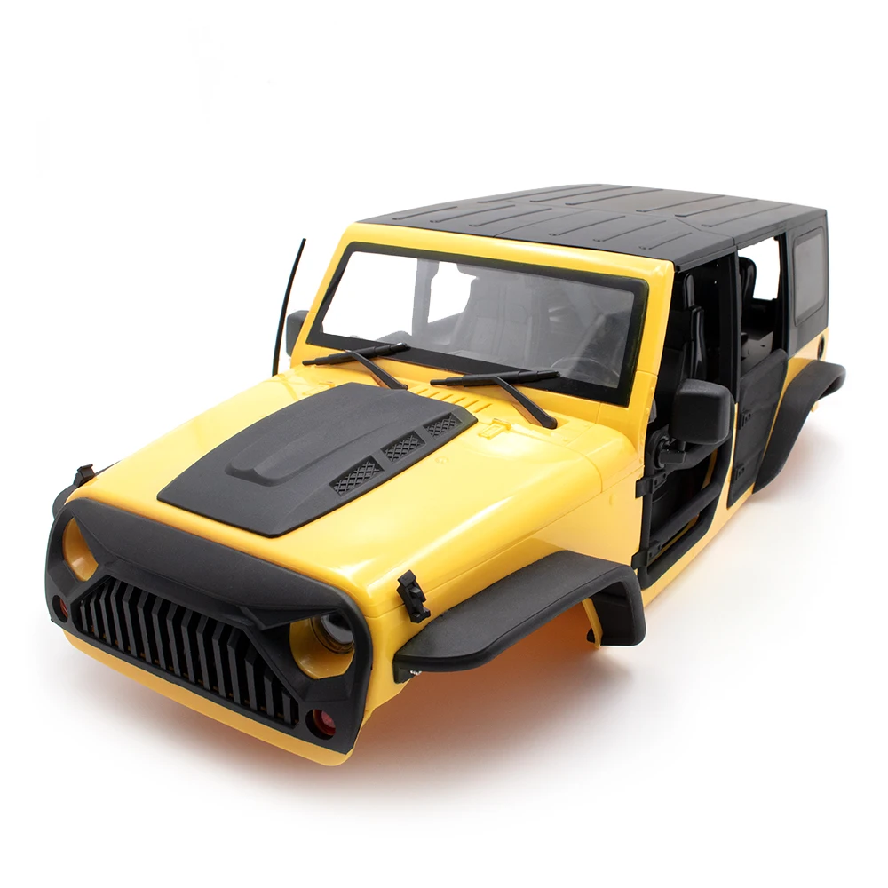 KYX Racing ABS Jeep Wrangler, жесткий корпус, откидная крыша, Радиоуправляемый автомобиль, кузов для радиоуправляемого гусеничного автомобиля, осевой SCX10 II 90046, корпус 313 мм