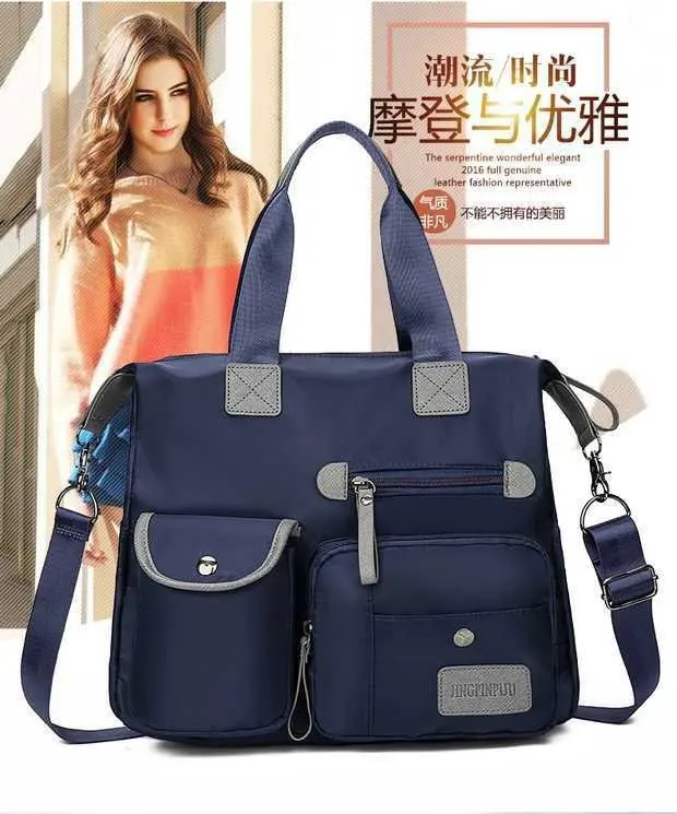

Large Bag Women's 2019 Europe And America New Style Nylon Waterproof Handbag Fashion Oblique Bag Handbag WOMEN'S Shoulder Bag