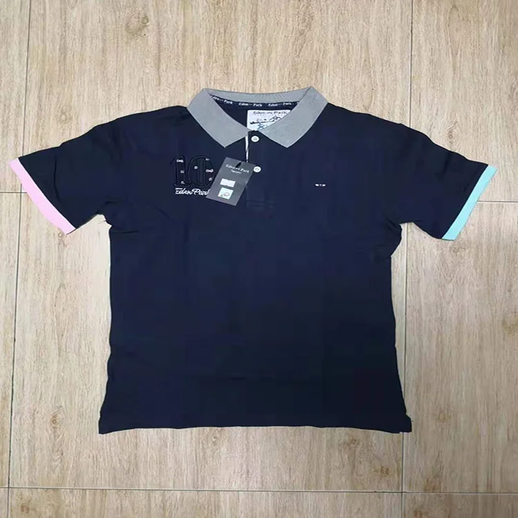 Hombre eden park Топ для мужчин с коротким рукавом Повседневная рубашка для регби camisa вышитая eden park polo Мужская дышащая хлопковая