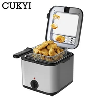 CUKYI Household/Commercial Electric Fryer 2.5L Frying Machine French Fries Maker Deep Oven Fried Chicken Grill BBQ Tool 110/220V 1