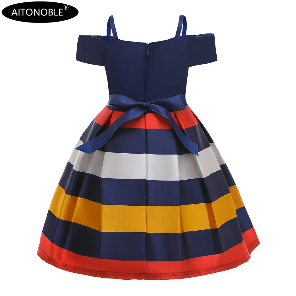 Aitonoble New Costume Christmas Dress Girl's Dress Children Skirt Cosplay Christmas For Girls With a Gift Bag