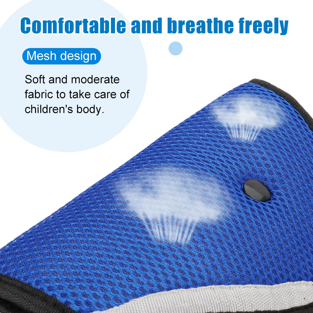Children Car Seat Belt Holder Child Regulator Mesh Triangle Safety Restraint Baby Car Safety Seat Belts Adjuster Clip Accessorie