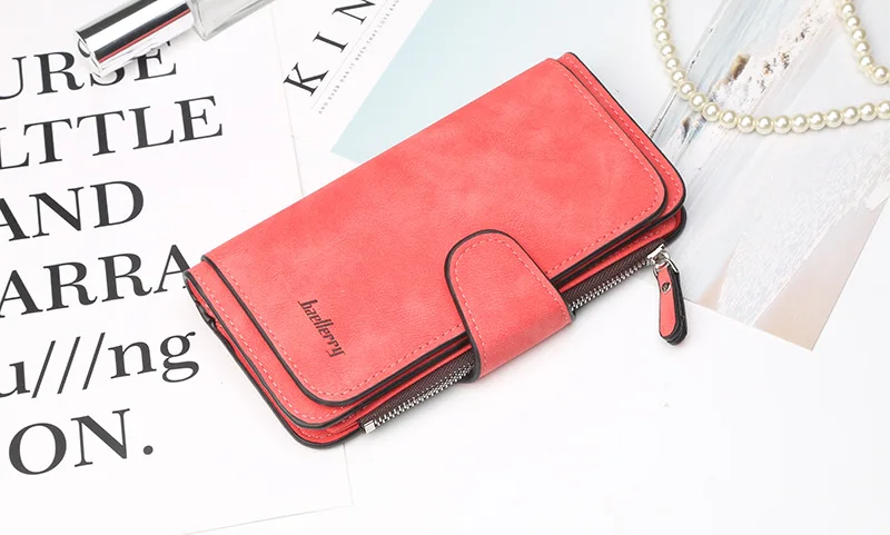 2022 Women Wallets Name Engrave Fashion Long Leather Top Quality Card Holder Classic Female Purse  Zipper  Wallet For Women small wallet