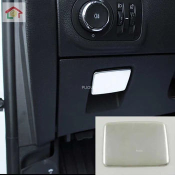 

For Chevrolet Cruze 2016 2017 2018 Stainless steel Car accessories styling Car Master driver Storage box cover trim sticker
