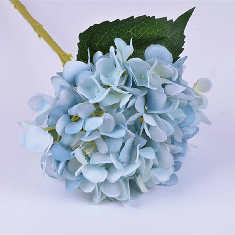 47cm Bunch Artificial Crepe Plastic Flower Hydrangea Wedding Home Decor UK