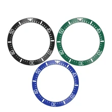 Керамическое кольцо для часов, вставка с защитой от царапин, 38 мм, черный, синий, зеленый, для часов GMT, корпус 40 мм, аксессуары для часов Керамическое кольцо для часов, вставка с защитой от царапин, 38 мм, черный, синий, зеленый, для часов GMT, корпус 40 мм, аксессуары для часов