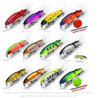 Bearking 11.3cm 13.7g  hot fishing lure minnow quality professional bait swim bait jointed bait equipped black or white hook 4