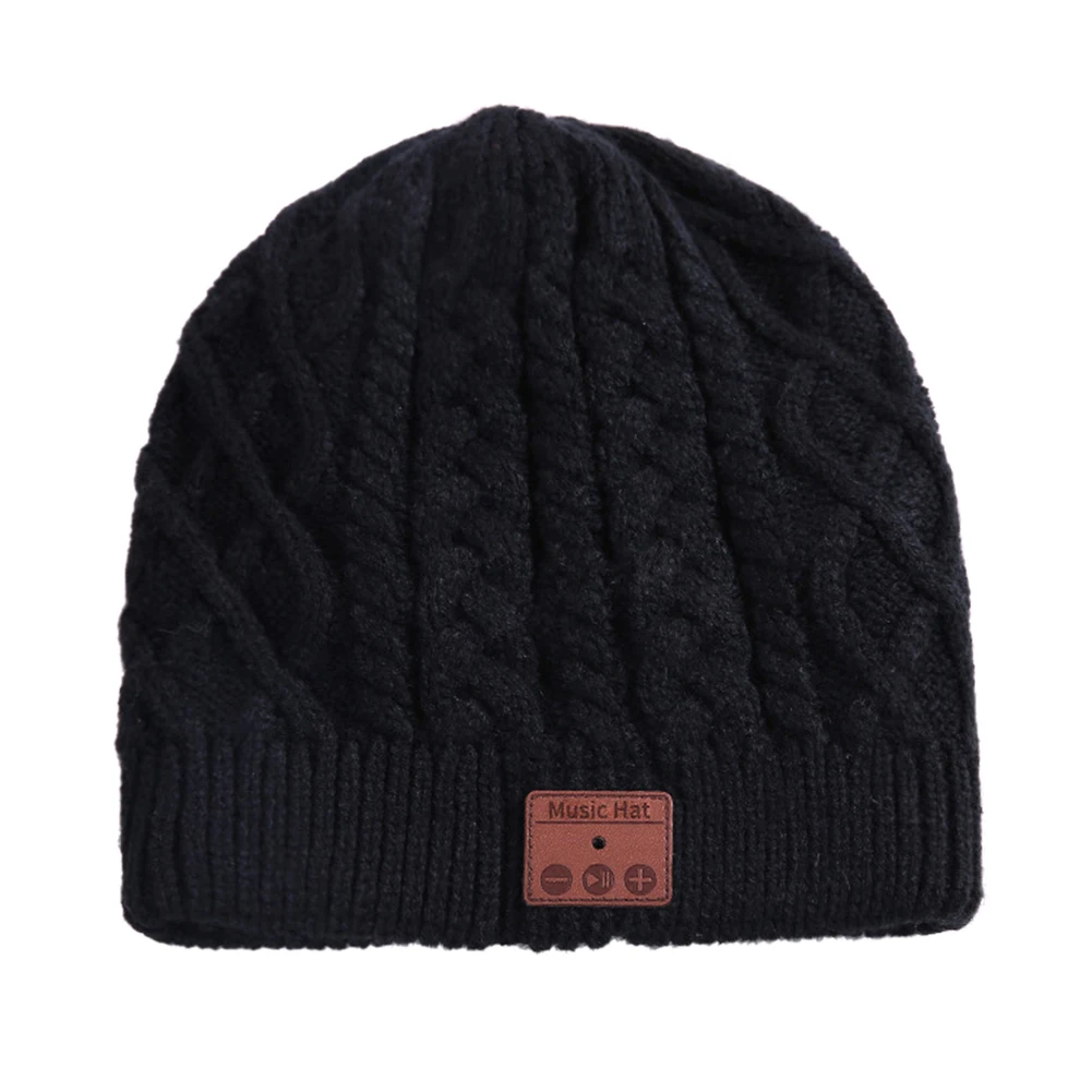 

Hat Bluetooth Earphone Wireless Speaker Knitted Beanie Stereo Mic Caps For Outdoor Sports