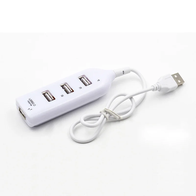 USB 2 0 4 портовый высокоскоростной разветвитель удобный порт мини адаптер для ПК