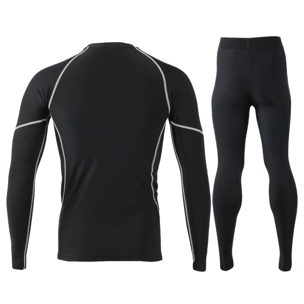ARSUXEO Мужская Зимняя Теплая Флисовая компрессионная одежда для велоспорта, рубашки, трико, наборы для бега, Джерси, спортивные костюмы N56