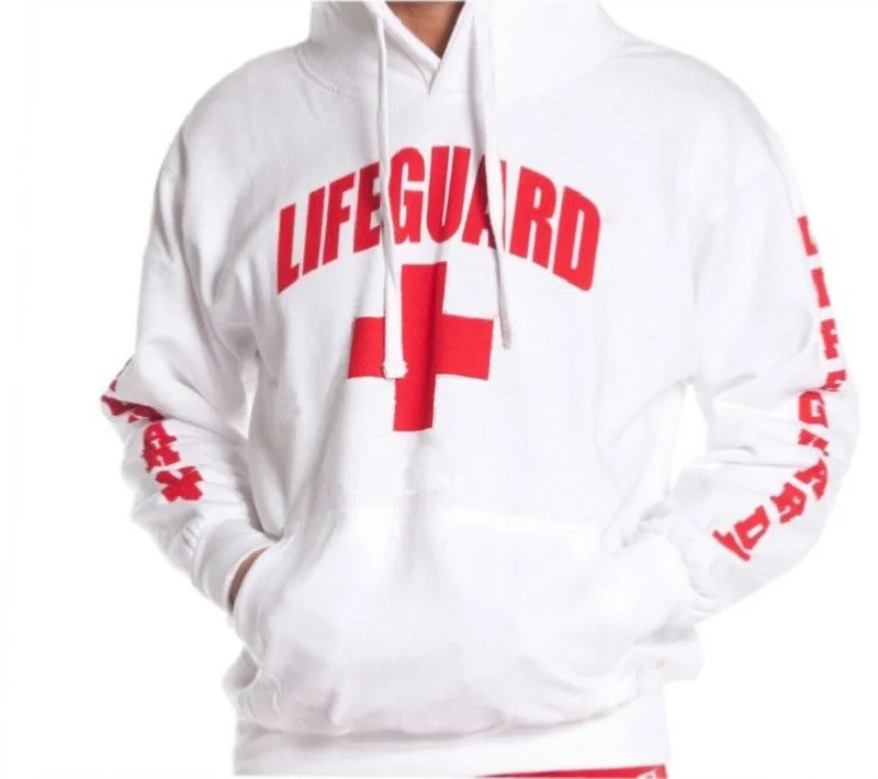 Lifeguard 3 боковые толстовки с принтом для мужчин и женщин, красная защита жизни, Осень-зима, длинный рукав, флис, толстовка, свитер джемпер, пуловер