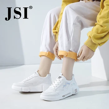 

JSI Fashionable Comfortable Women' s Flats Round Toe Cross-Tied Breathable Letter Print Casual Shoes Sports Ladies Sneakers JY56