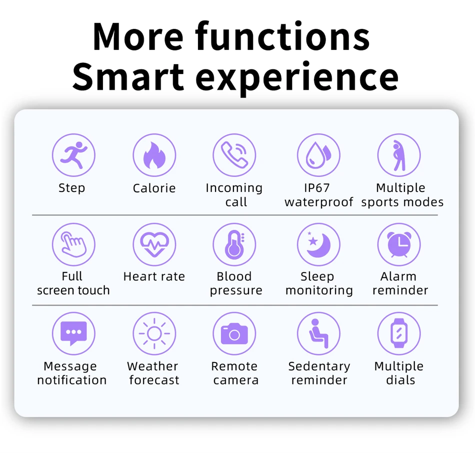 2022 New Smart Watch Men Full Touch Fitness Tracker IP67 waterproof Sports Fitness Watch Ladies Smartwatch for Xiaomi phones+Box