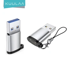 KUULAA rodzaj USB C Adapter OTG USB 3.0 typ A męski na rodzaj USB C żeńskie złącze konwerter typ adaptera-c ładowanie transferu danych