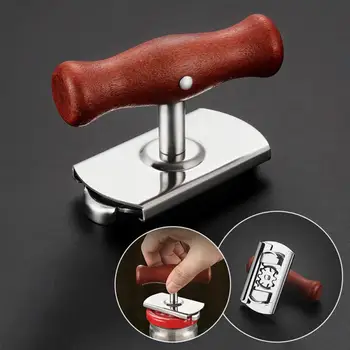 

1pcs New Hot Manual Stainless Steel Easy Can Jar Opener Adjustable 1-4 Inches Cap Lid Openers Tool Kitchen Gadgets Dropshipping