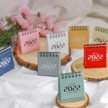 Mini calendrier de bureau créatif, Simple et frais, décoration de livre de Plan de bureau, ornements, papeterie de bureau pour étudiant, 2022