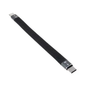 

For Thunderbolt 3 Data Cable 10/40Gbps Soft USB-C Charging Cord Line Emark Chip