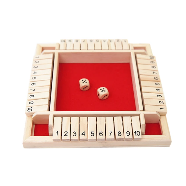 US $12.85 Educational Toy Drinking Dice Kids Traditional Number Child Shut The Box Entertainment Wooden Board