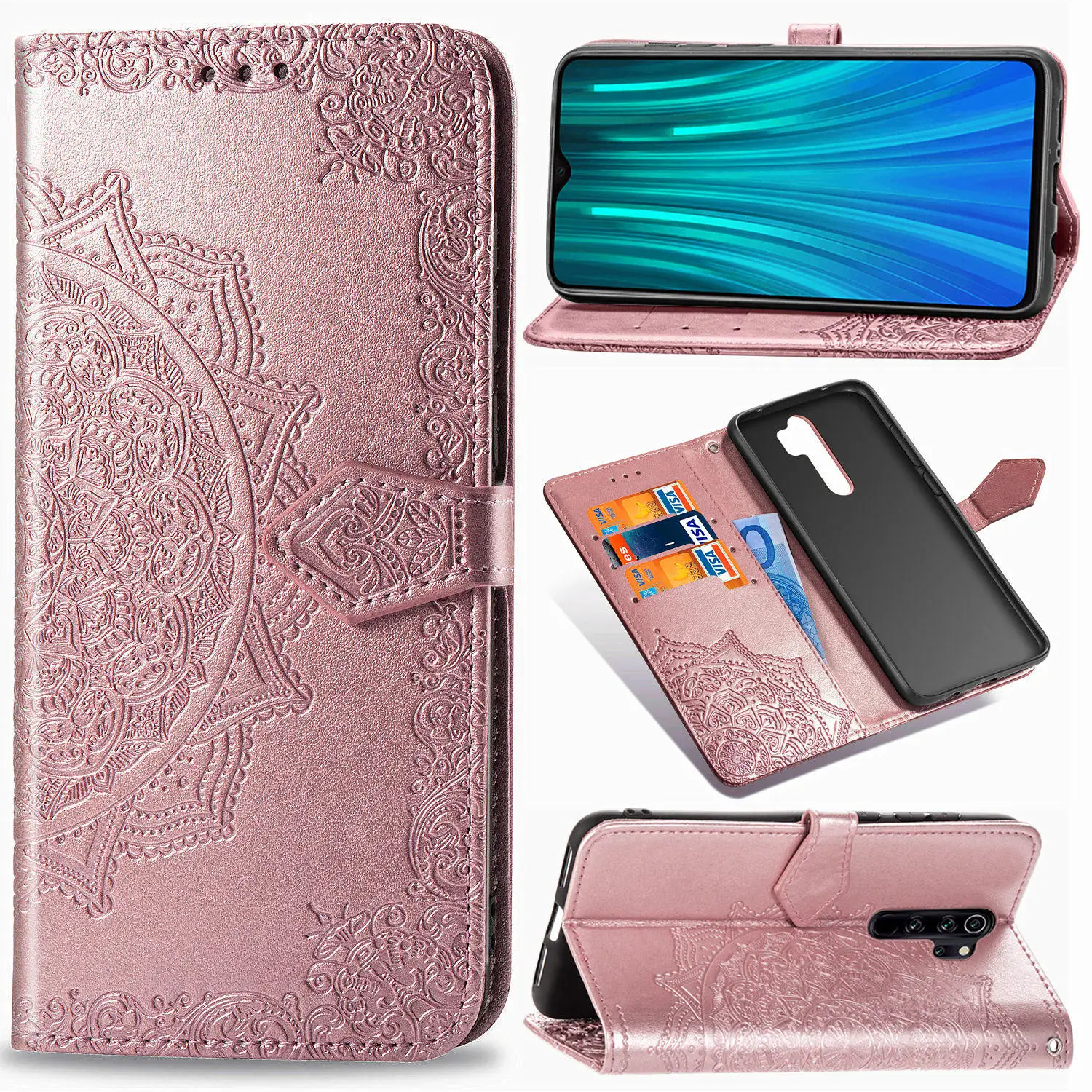 Кожаный чехол-книжка Note8 pro Redmi Note 7 Pro чехол NOTE 6 5 чехол-кошелек для мобильного