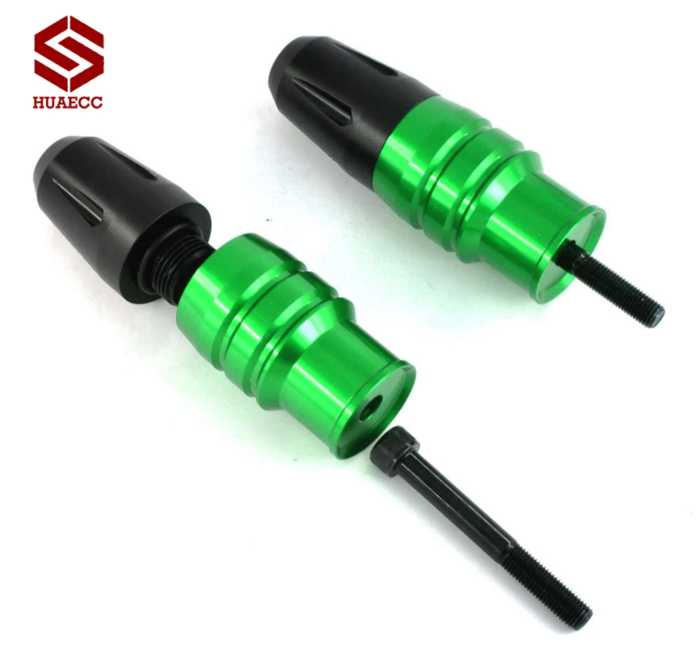 2 шт. выхлопные Слайдеры для мотоциклов с ЧПУ защита от удара рамка аварийные