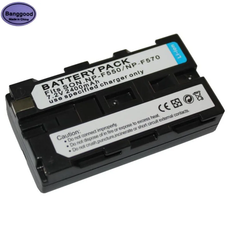 Новый 7 2 V 2400 мА/ч NP F550 NPF550 Камера Батарея для Sony F330 F530 F570 F730 F750 Hi 8 GV D200 D800
