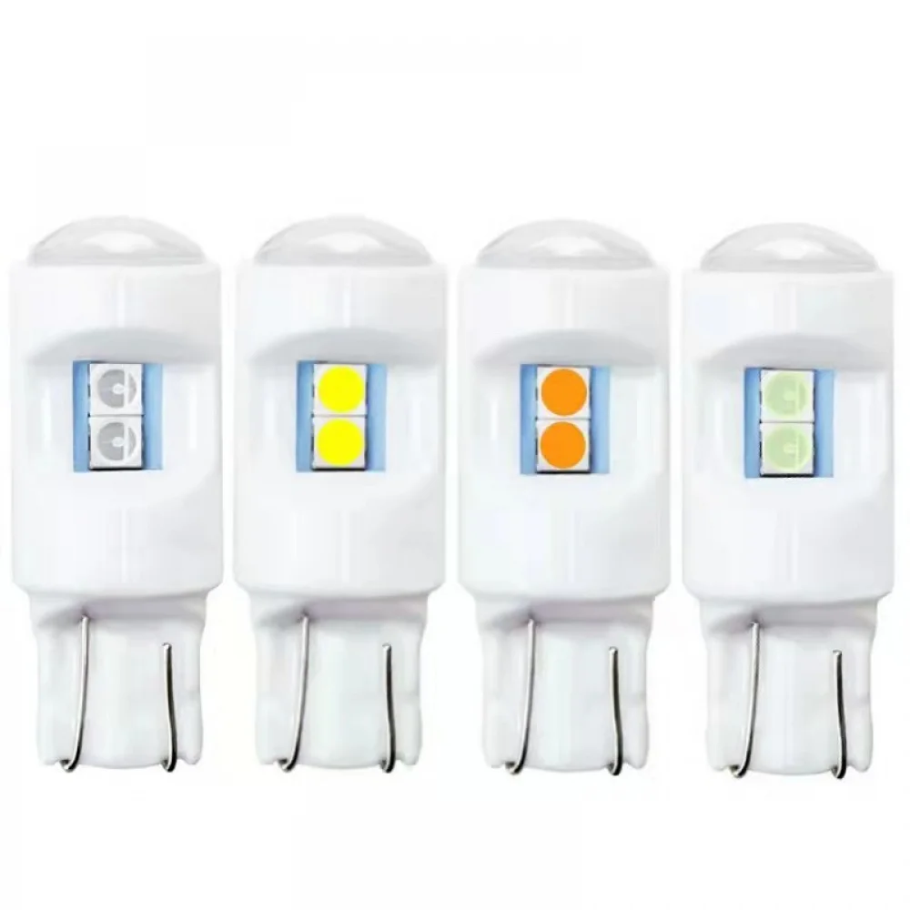 

2PC T10 3030 6smd W5w 12v Led Chip Diode Cmd Ceramics Light Clearance Reading License Plate Lamp Car Instrument Bulb Accessories