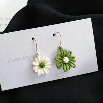 

Shiny Side Fashion Accessories Daisy Flower Dangle Earrings for Women Gift Elegant Summer Style Drop Earrings