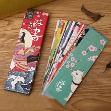 30 unids/set lindo Kawaii papel marcapáginas Vintage marcaspáginas de estilo japonés para niños estudiantes escuela oficina material de papelería