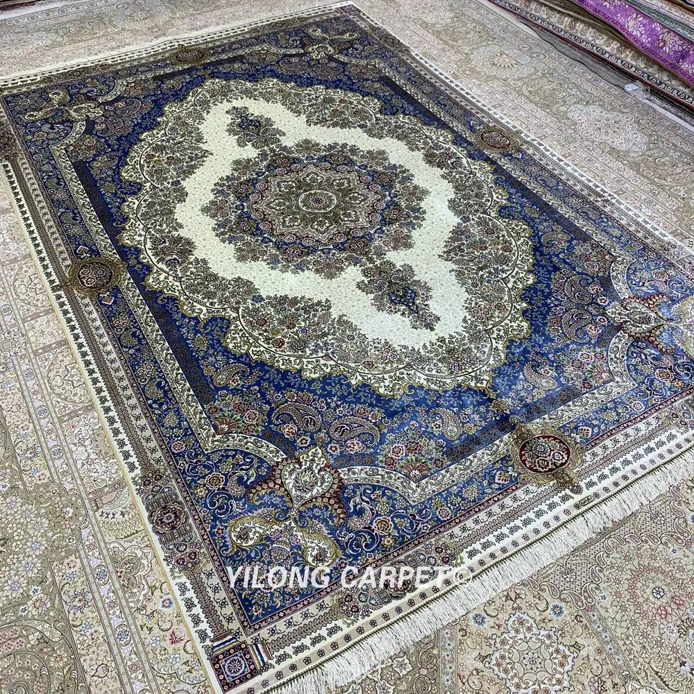 Yilong 6'x9 турецкий Шелковый ковер винтажный традиционный Шелковый, ручной работы ковры (ZQG334A)