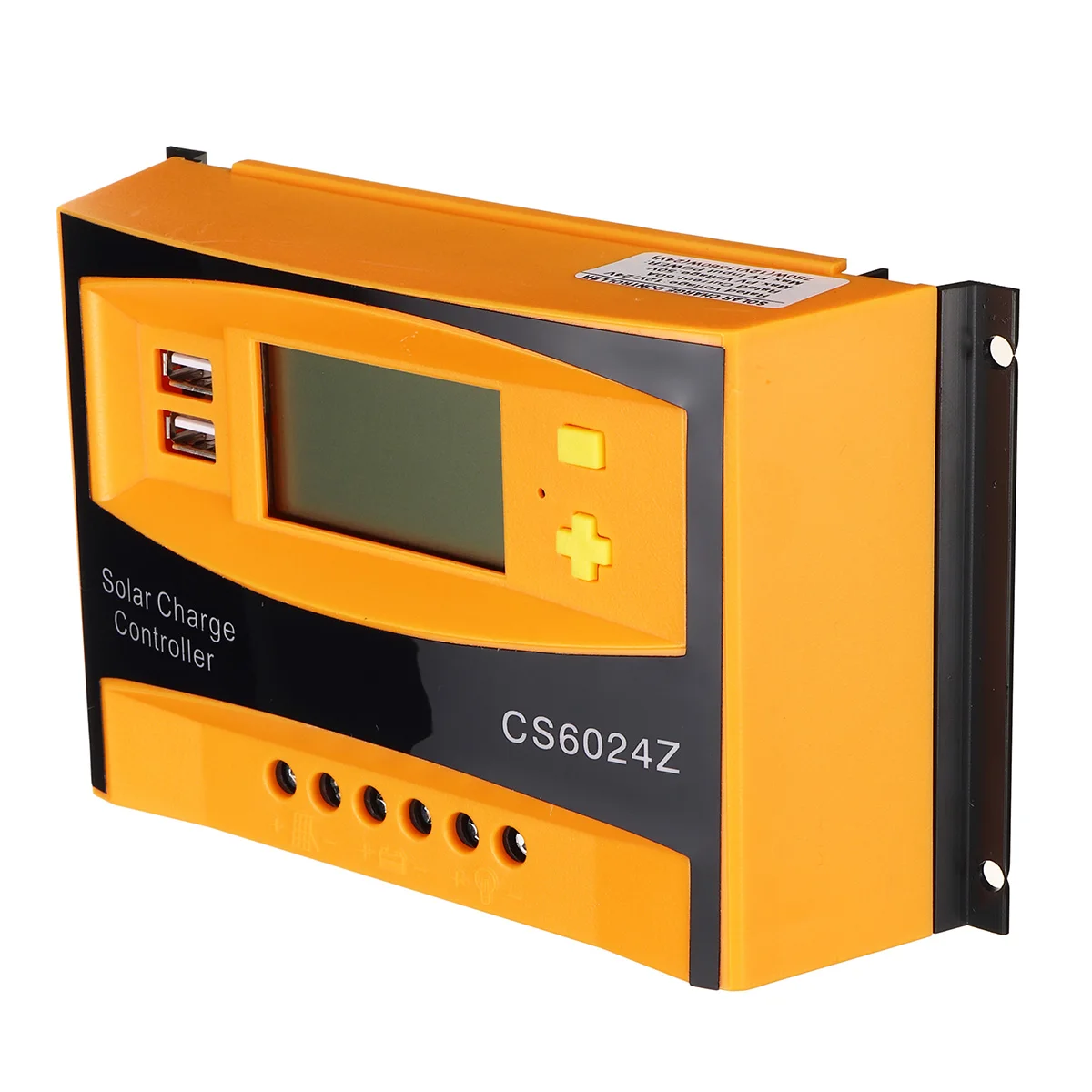 Reguladores de Carga Controlador de Carga 12 v - 24 Display Lcd Solar Pwm Carregador Controlador Duplo Usb 20a 30a 40a 50a 60a 6 solar pwm carregador solar controlador duplo usb controlador de carga solar