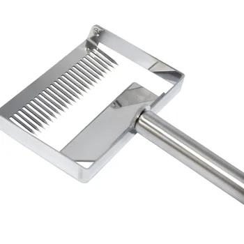 

2 In 1 Scraper 26pin Stainless Steel Handle Uncapping Fork Beekeeping Knife Tool Multifunction Uncapping Scraper Honey Honeycomb