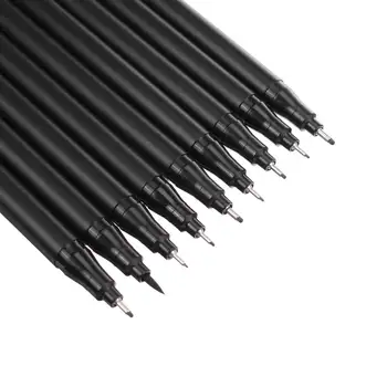 

9Pcs/Set Drawing Pen Black Fine Line Painting Sketch Art Markers School Student Office Fineliner Sketching Manga Drawing Pen