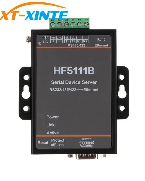 HF5111B сервер последовательных устройств RS232/RS485/RS422 последовательный Ethernet Бесплатный RTOS Серийный Сервер