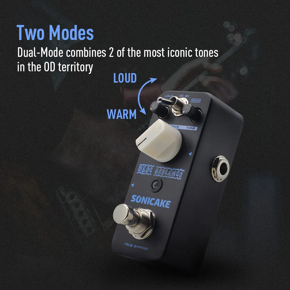 Blue Skreamer Vintage Dumble Blues Analog Overdrive Guitar Effects Pedal QSS-02 SONICAKE