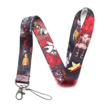 

V224 Wholesale 20pcs/lot Ghost It Keychain Lanyards Id Badge Holder ID Card Pass Phone USB Badge Holder Key Strap