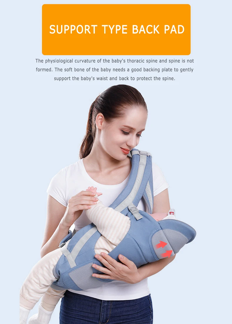 Breathable Ergonomic Baby Carrier Infant Baby Hipseat Carrier 3 In 1 Front Facing Ergonomic Kangaroo Baby Wrap Sling 0-48 Month Breathable Ergonomic Baby Carrier Infant Baby Hipseat Carrier 3 In 1 Front Facing Ergonomic Kangaroo Baby Wrap Sling 0-48 Month